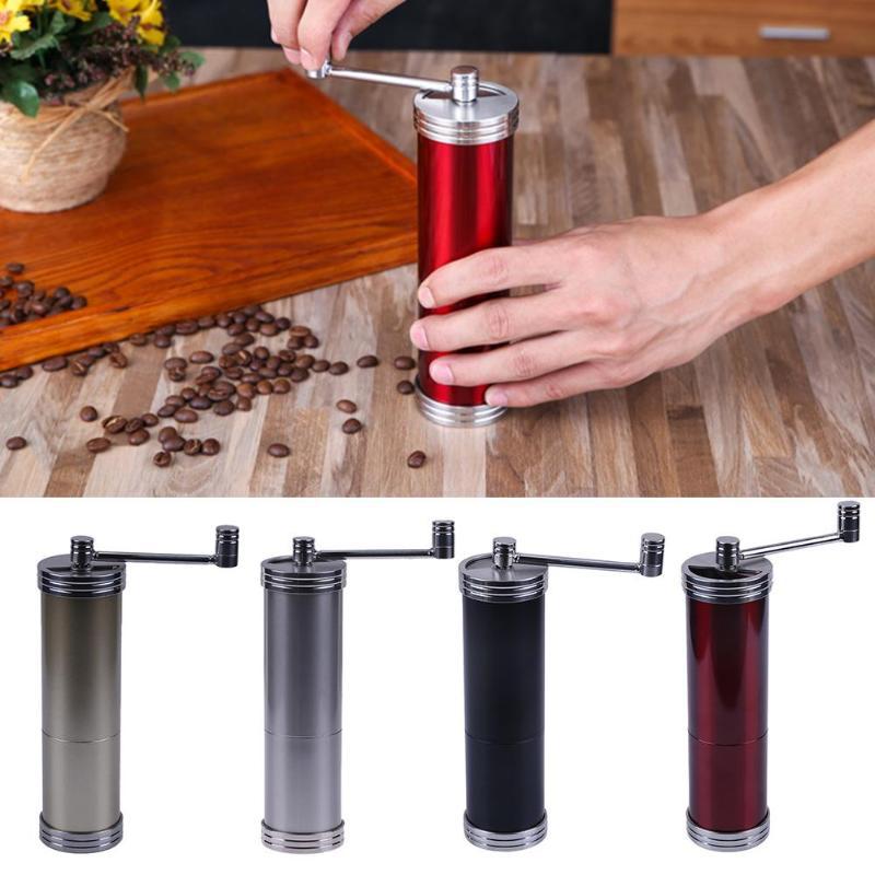 Manual Coffee Grinder Stainless Steel Portable Coffee Bean Mill - Multi-Color
