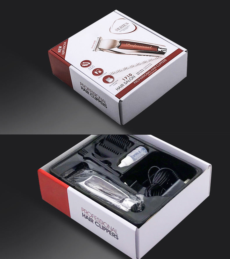 Professional Hair Clippers - Stainless Steel Blade, USB Rechargeable