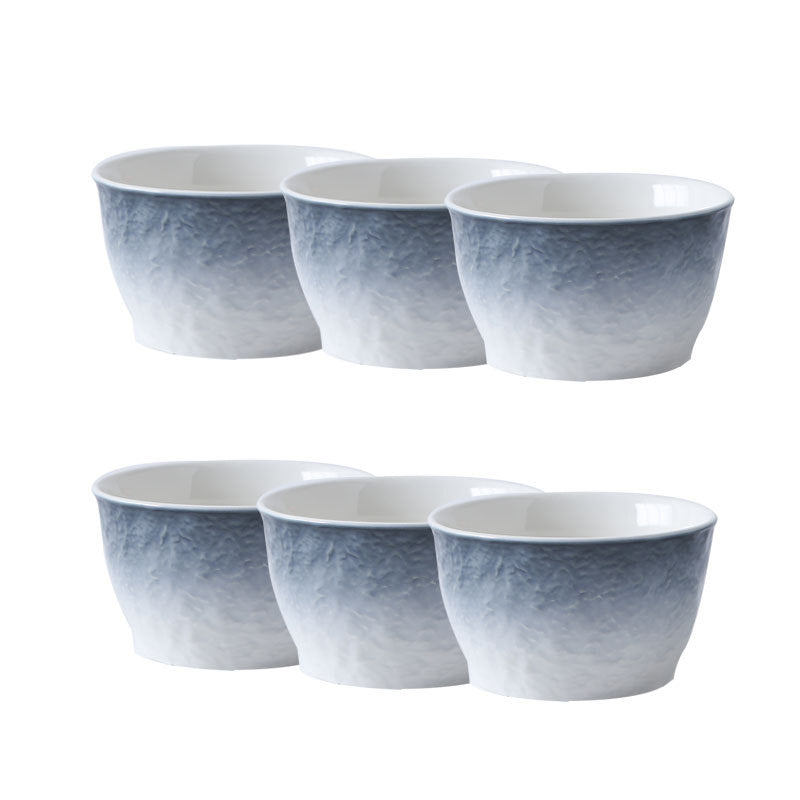 Porcelain Soup & Rice Bowl Set - Multi-Color Household Dinnerware