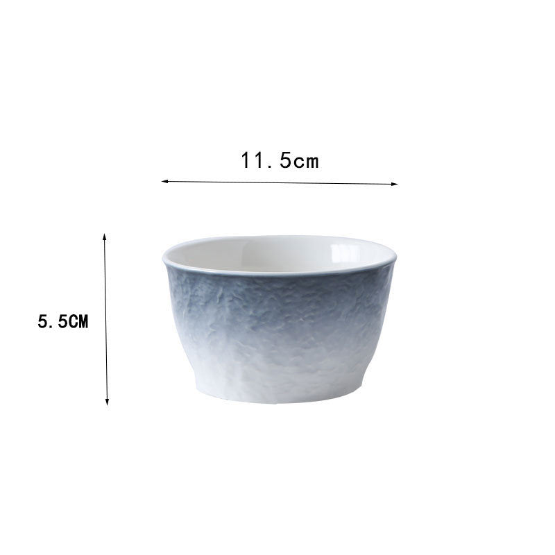 Porcelain Soup & Rice Bowl Set - Multi-Color Household Dinnerware