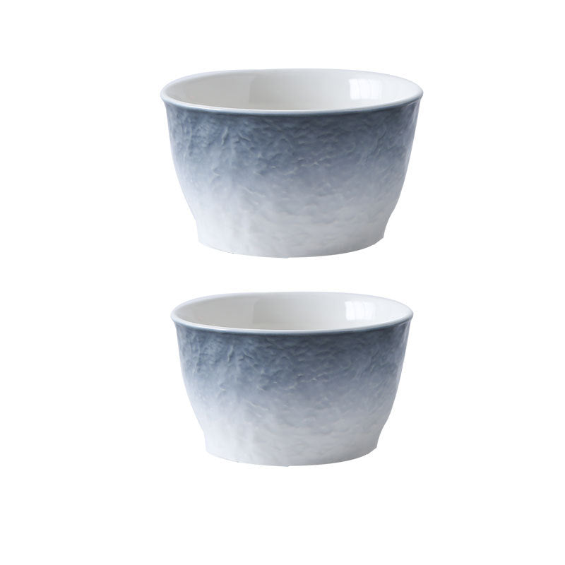 Porcelain Soup & Rice Bowl Set - Multi-Color Household Dinnerware