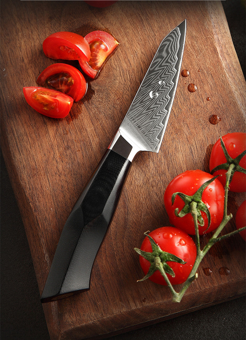 Damascus Steel 3.5 Inch Fruit Knife for Kitchen & Fruit Cutting