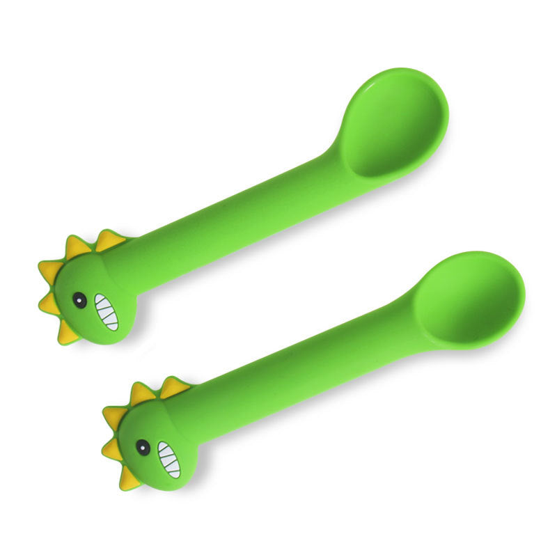 Training Fork and Spoon Set for Babies — Silicone Dining Training Utensils