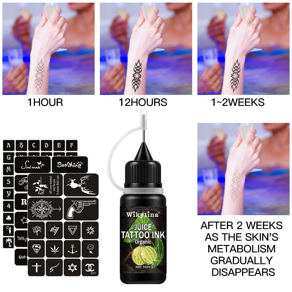 Temporary Tattoo Painting Set - 10ML Juice