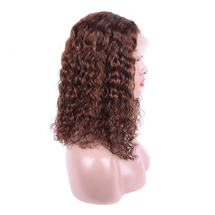Human Hair Bob Wig Water Wave - 100% Real Hair