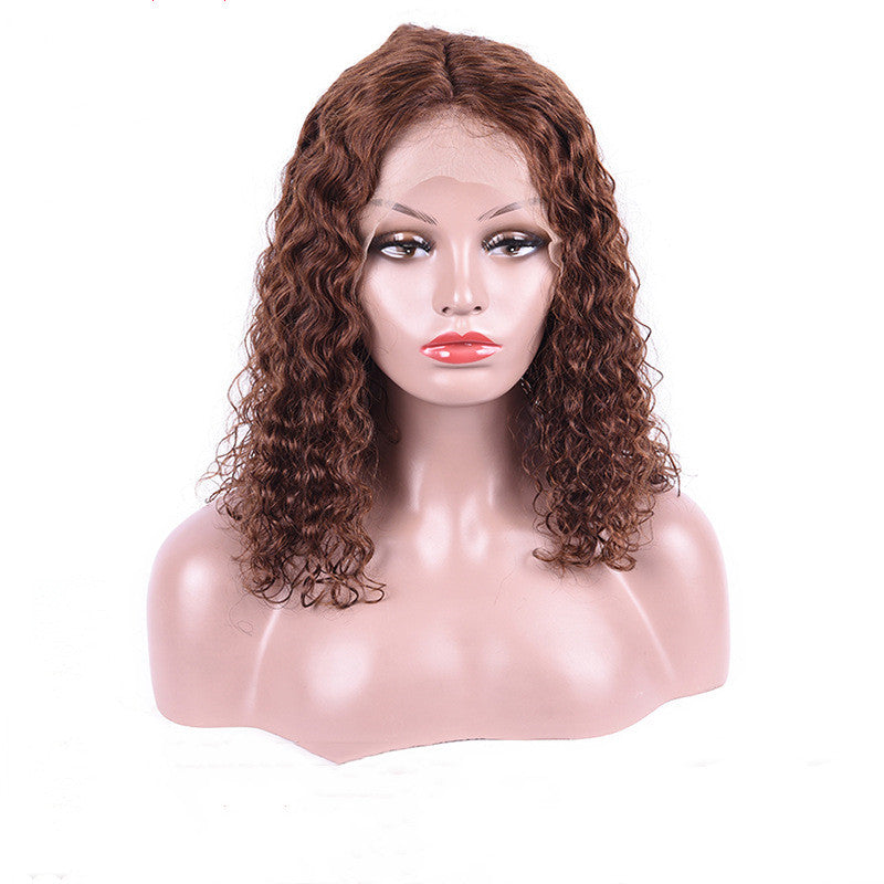 Human Hair Bob Wig Water Wave - 100% Real Hair