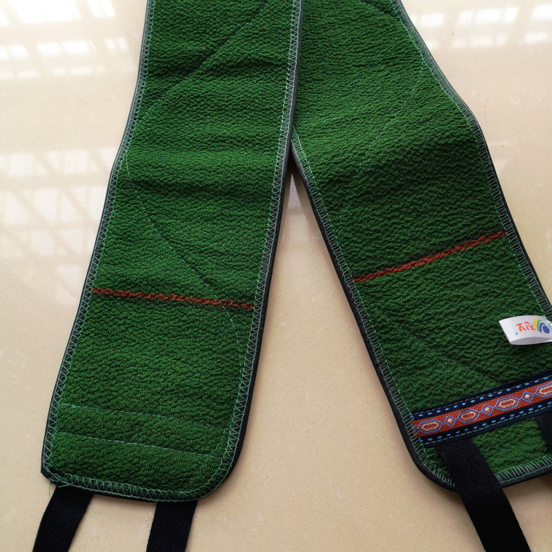 Long Thickened Bath Towel - Strong Rough Texture, Dark Green 115cm