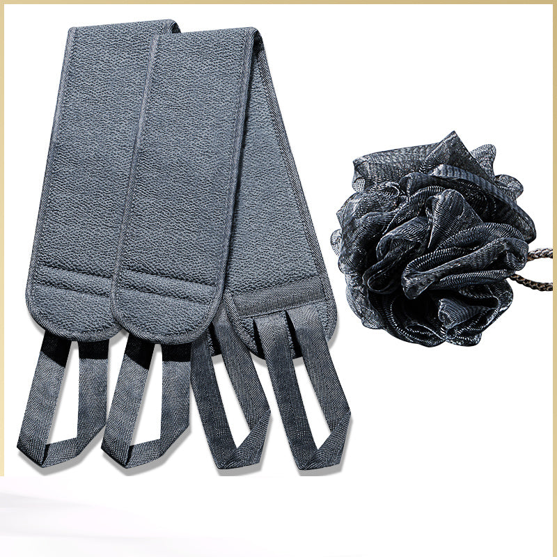 Men's Mud Rubbing & Ash Rubbing Bath Towel Set - 3, 4, or 6 Pieces