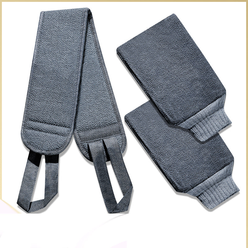 Men's Mud Rubbing & Ash Rubbing Bath Towel Set - 3, 4, or 6 Pieces