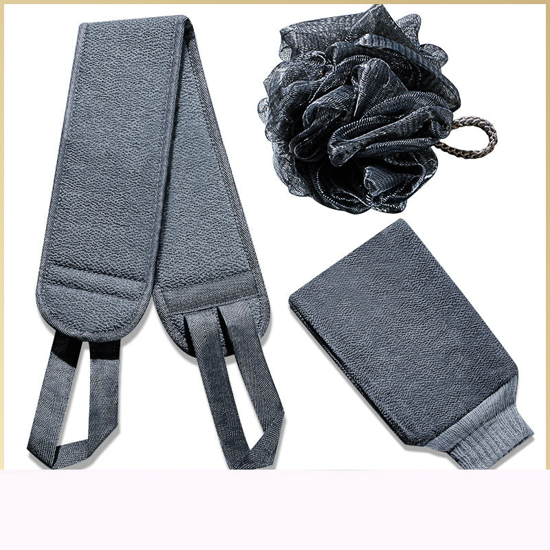 Men's Mud Rubbing & Ash Rubbing Bath Towel Set - 3, 4, or 6 Pieces