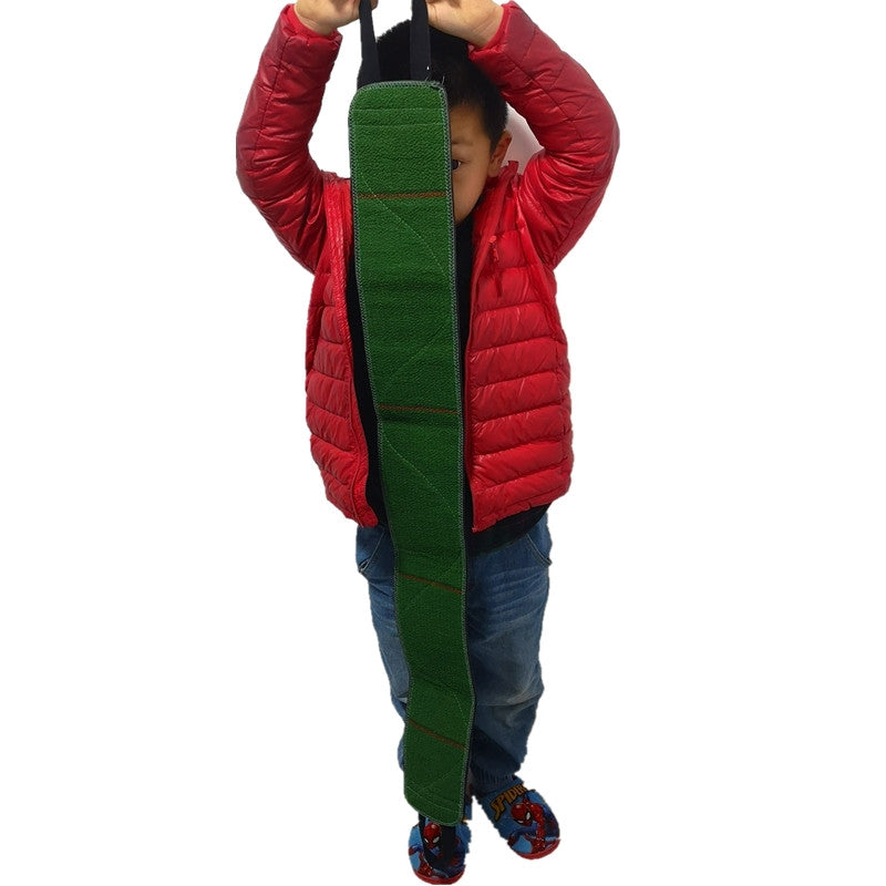 Long Thickened Bath Towel - Strong Rough Texture, Dark Green 115cm