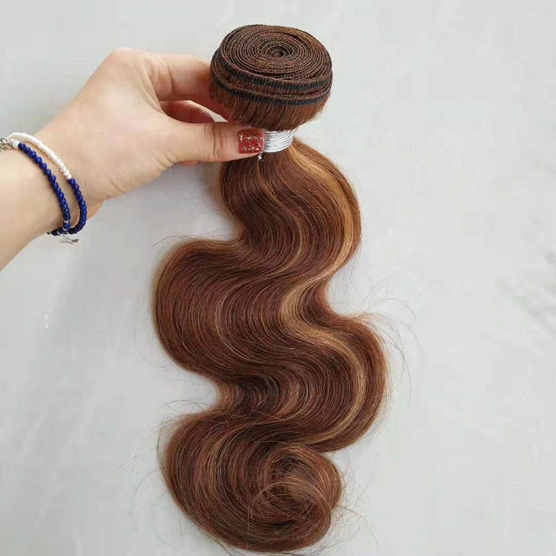 Pre-Colored Human Hair Weave Bundle with Body Wave & Piano Color Options