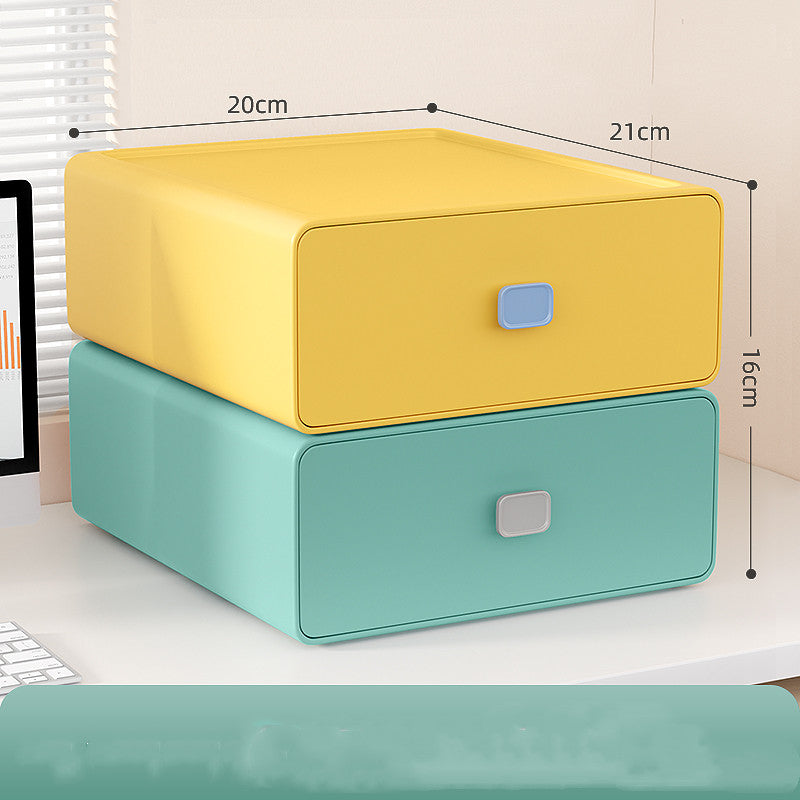 Student Dormitory Stationery Organizer Box for Cosmetics & Makeup Storage