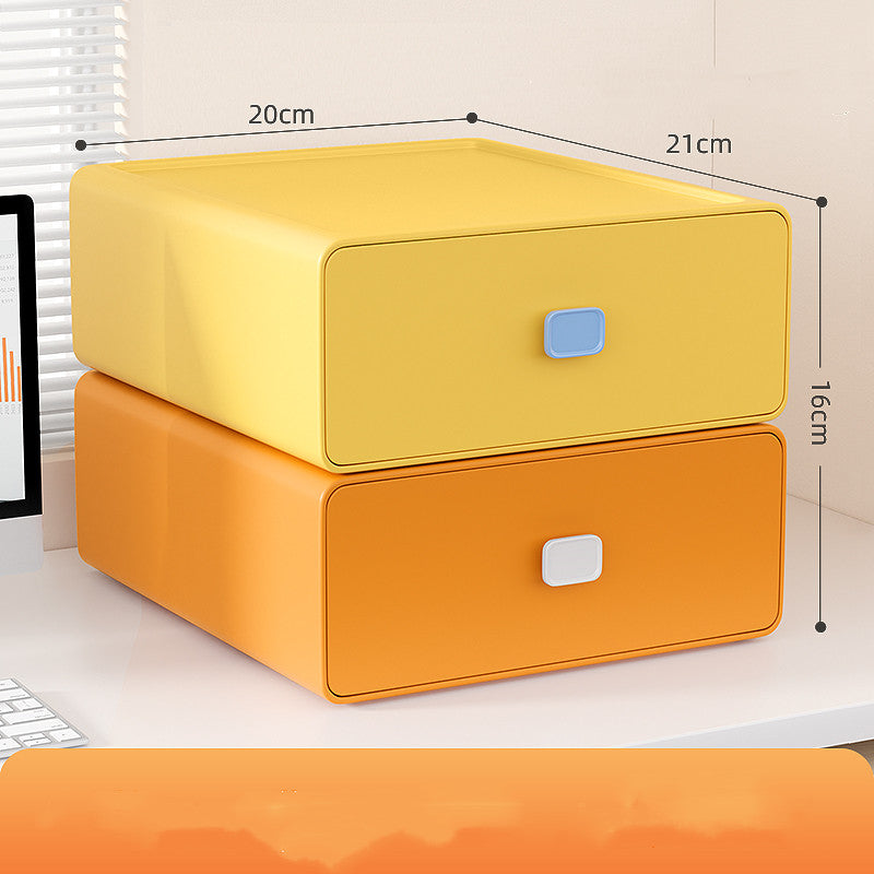 Student Dormitory Stationery Organizer Box for Cosmetics & Makeup Storage