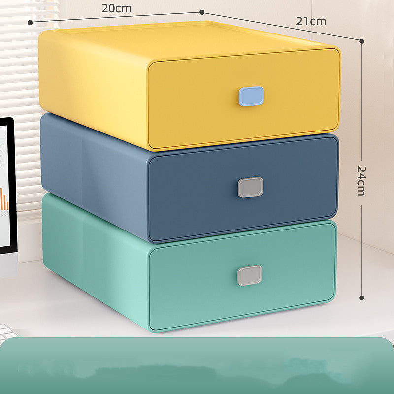 Student Dormitory Stationery Organizer Box for Cosmetics & Makeup Storage