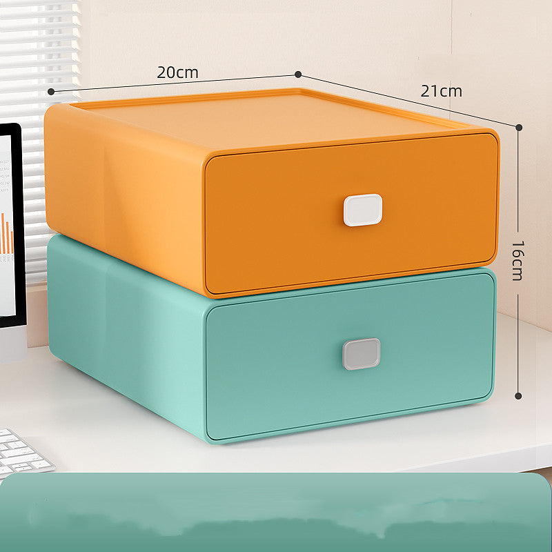 Student Dormitory Stationery Organizer Box for Cosmetics & Makeup Storage
