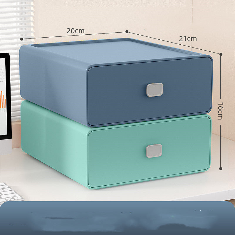 Student Dormitory Stationery Organizer Box for Cosmetics & Makeup Storage
