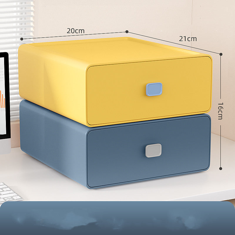 Student Dormitory Stationery Organizer Box for Cosmetics & Makeup Storage