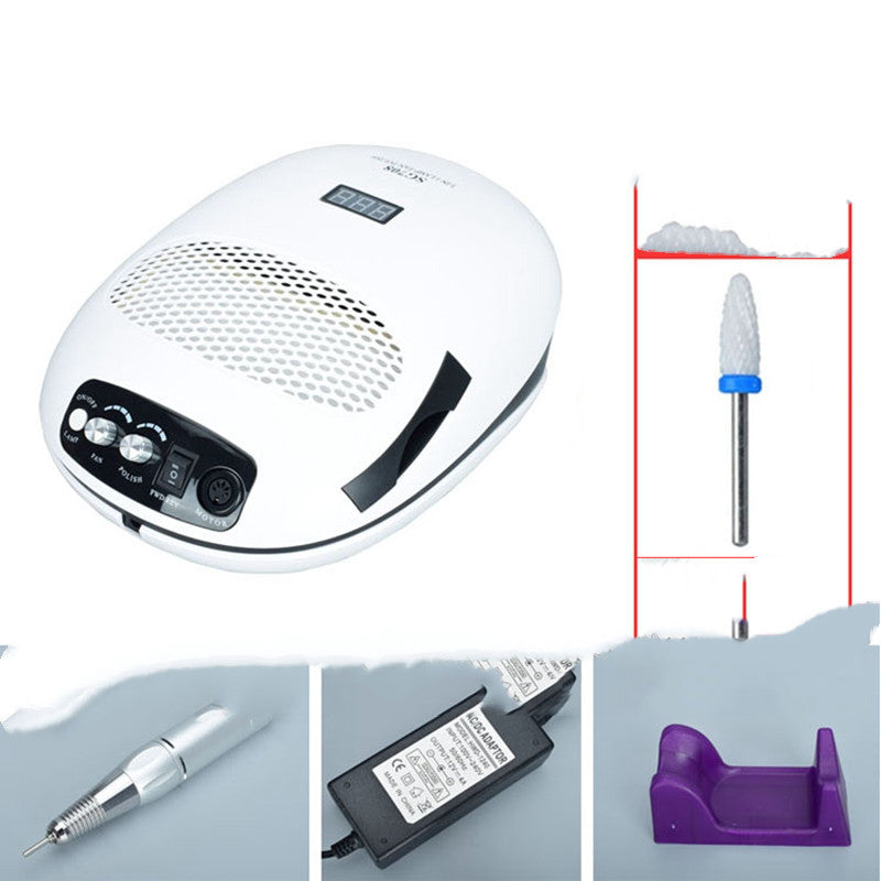 Nail Polisher & Drill Machine Kit with Ceramic Heads