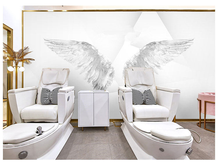 3D Angel Wings Wall Mural Wallpaper Background for Home Decor