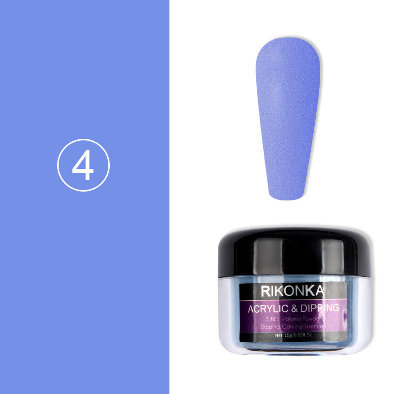 15g Acrylic Powder for Nail Art Sky Blue Carved Nail Powder - Multiple Colors