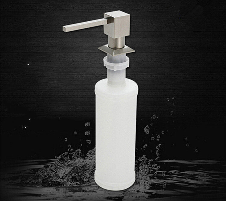 Deck Mounted Square Kitchen Soap Dispenser 350ML - Multiple Colors