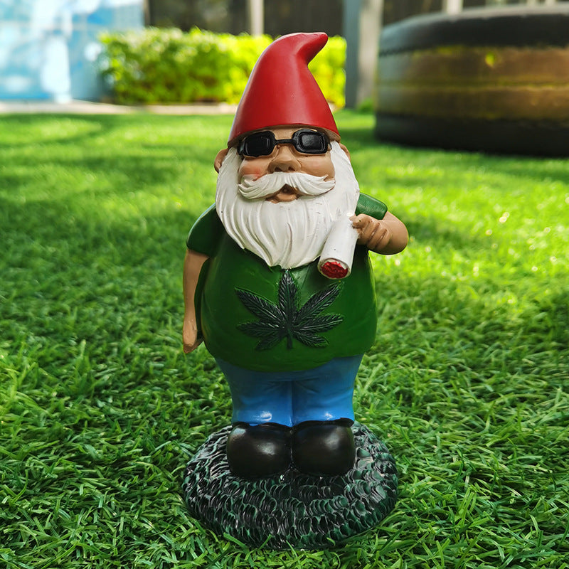 White Beard Dwarf Doll Charm - Medium Resin Decorative Figurine