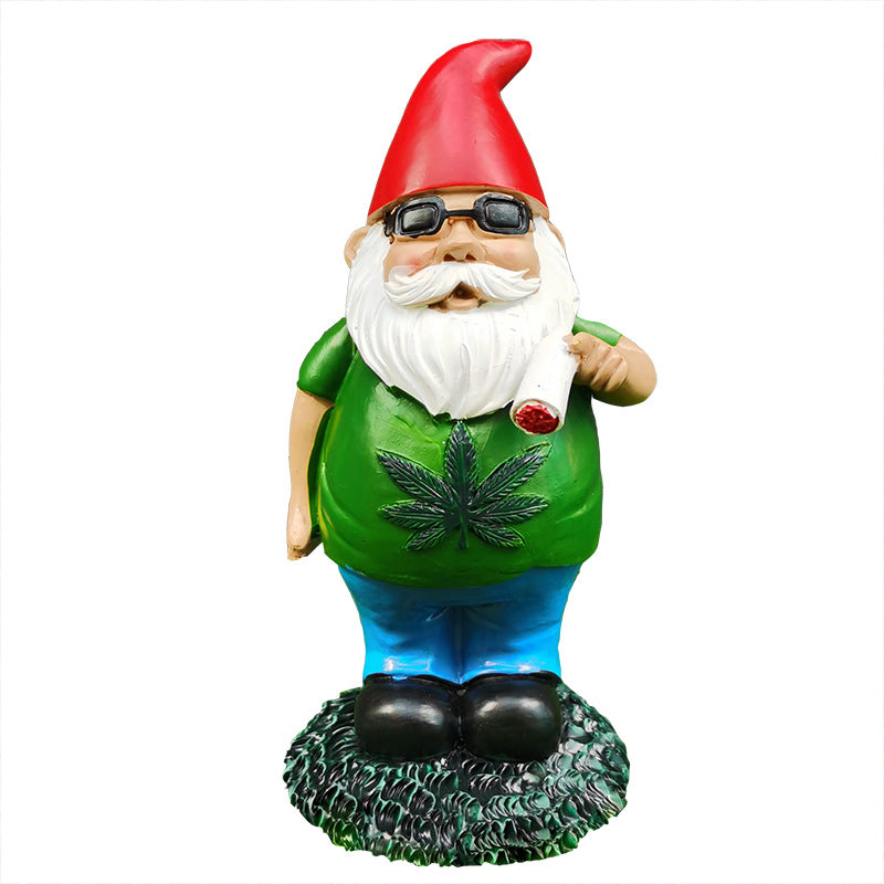 White Beard Dwarf Doll Charm - Medium Resin Decorative Figurine