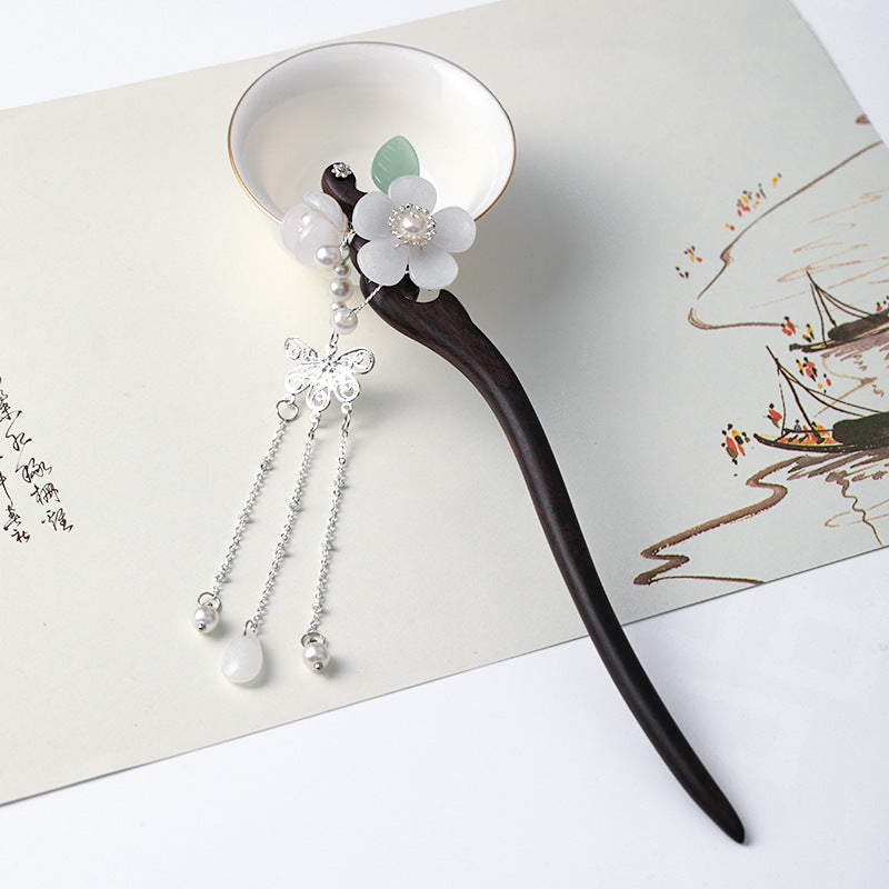 Wooden Hairpin - Retro Chinese Hanfu Style