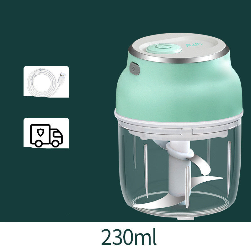 Electric Garlic Chopper Mini Food Processor with USB Charging - 150ml & 230ml Variants