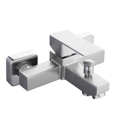 304 Stainless Steel Wall-Mount Shower Faucet with Multiple Styles