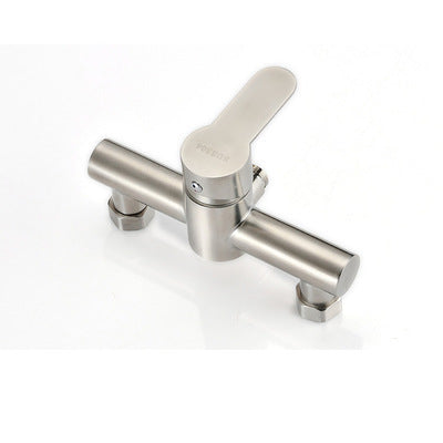 304 Stainless Steel Wall-Mount Shower Faucet with Multiple Styles