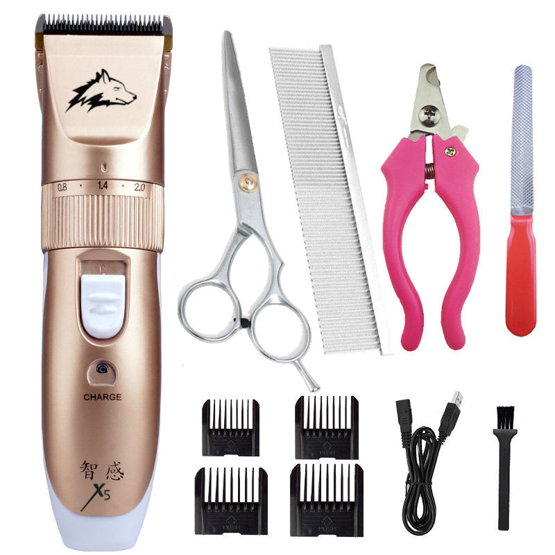 Professional Pet Hair Clipper Set - Golden