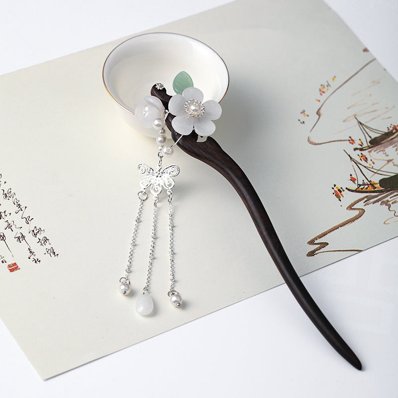 Wooden Hairpin - Retro Chinese Hanfu Style