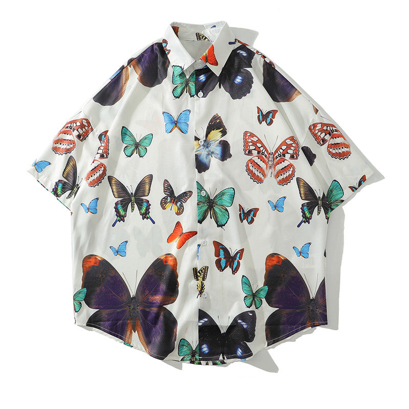 Casual Boys Short Sleeve Shirt - Loose Fit, HK Fashion Brand, Multiple Sizes