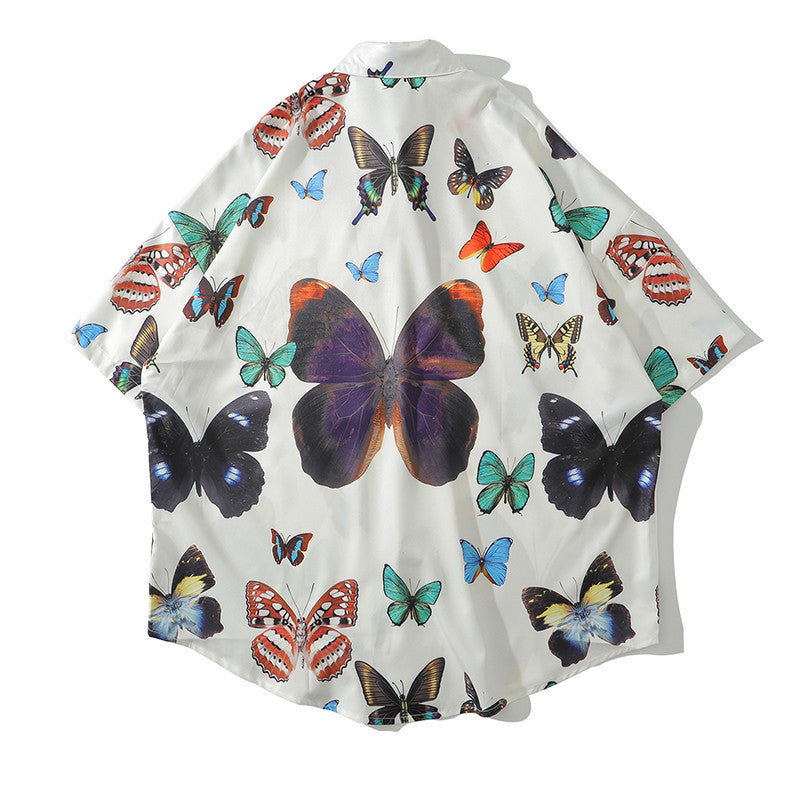 Casual Boys Short Sleeve Shirt - Loose Fit, HK Fashion Brand, Multiple Sizes