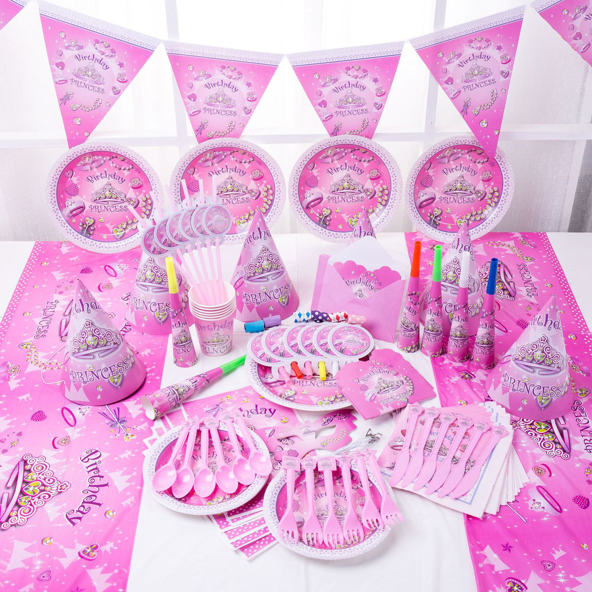 Birthday Party Disposable Tableware Set - Dream Girl Theme Assorted Supplies