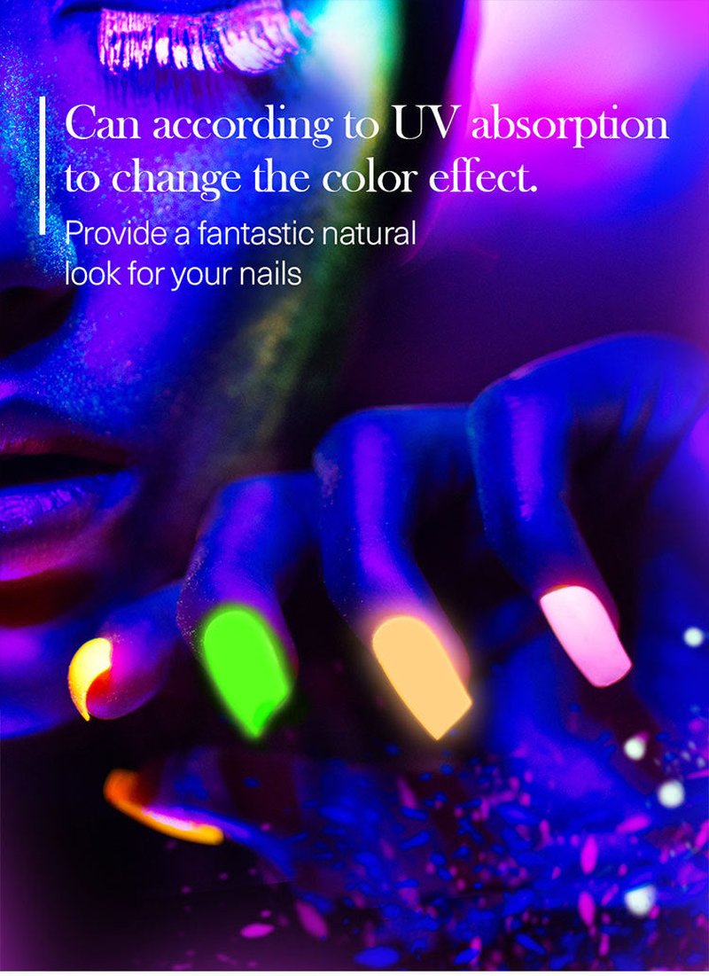 Luminous Nail Art Powder - 12 Color Set