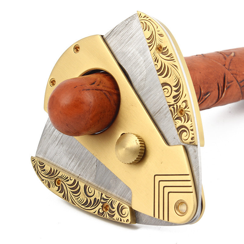 Stainless Steel Cigar Cutter with Sharp Blade - Multiple Colors