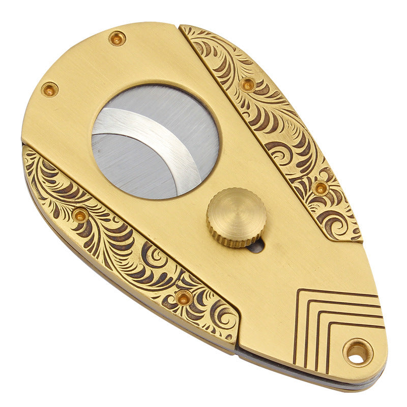 Stainless Steel Cigar Cutter with Sharp Blade - Multiple Colors