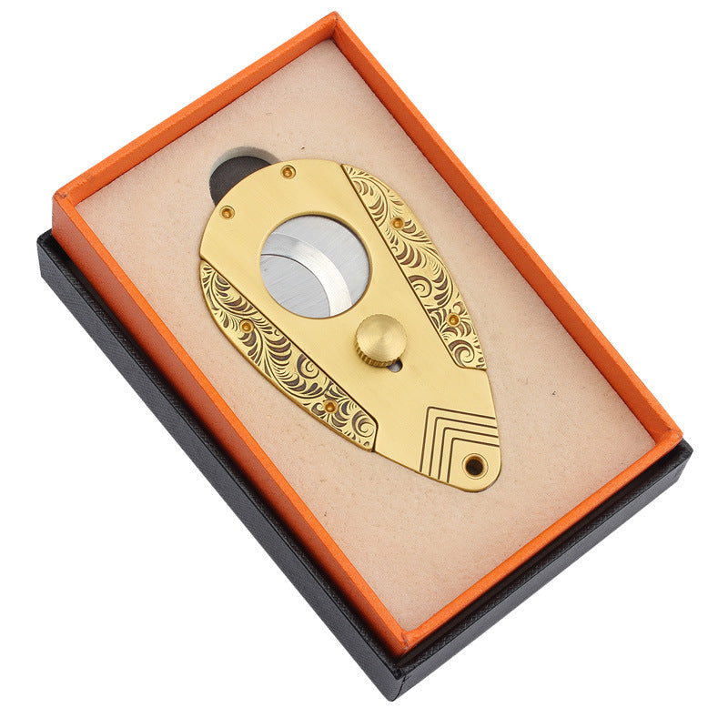 Stainless Steel Cigar Cutter with Sharp Blade - Multiple Colors