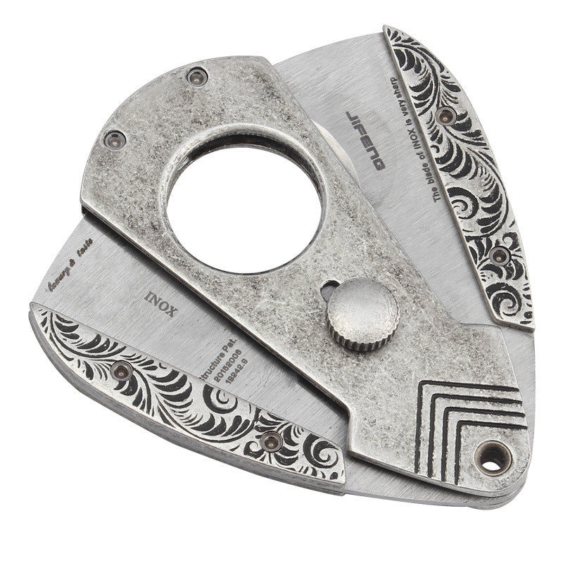 Stainless Steel Cigar Cutter with Sharp Blade - Multiple Colors