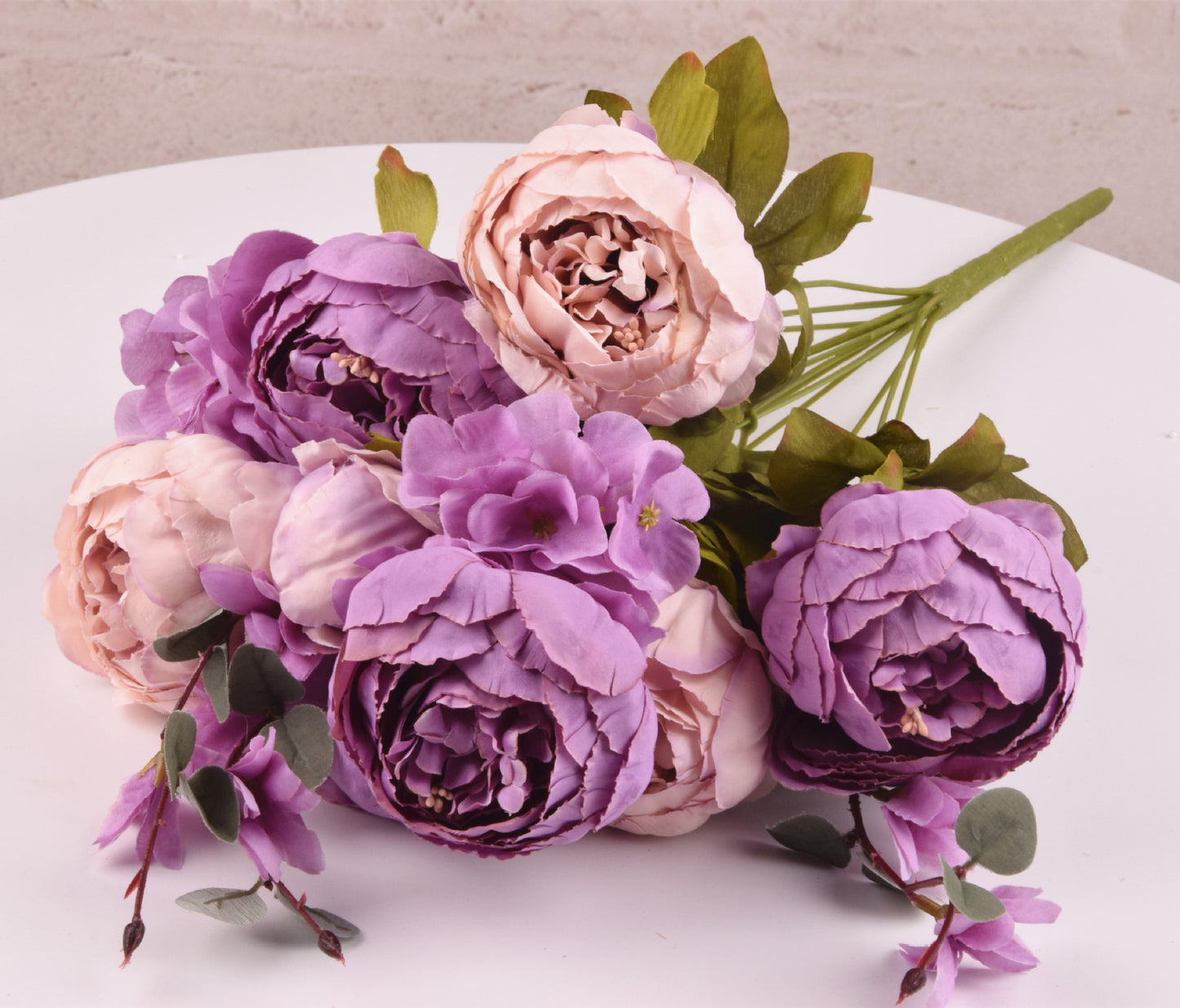 Artificial Peony Flowers Set - Decorative Silk Flowers for Home & Garden