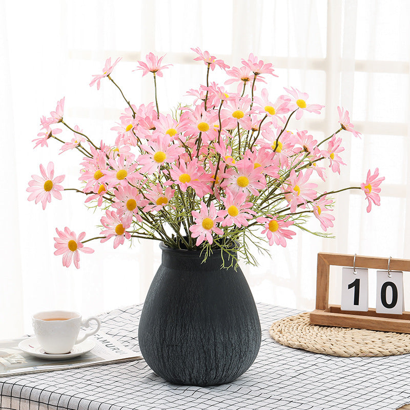 Fake Flower Bouquet with Daisies, Chrysanthemums & Cosmos for Wedding Home Decor