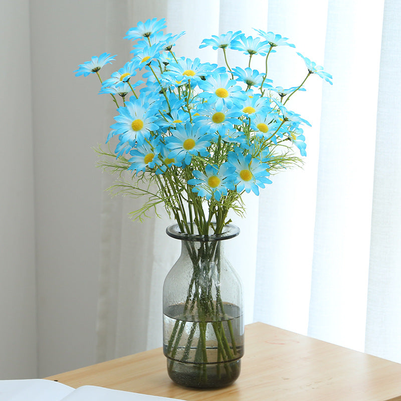 Fake Flower Bouquet with Daisies, Chrysanthemums & Cosmos for Wedding Home Decor