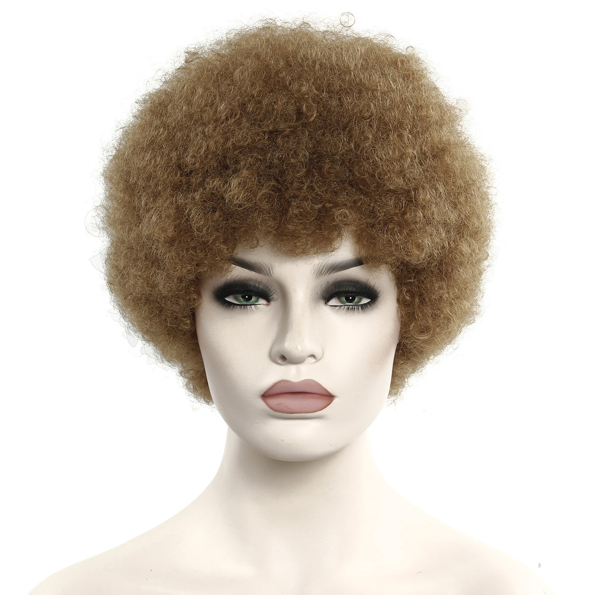 African Curly Synthetic Wig Short Exploded Headgear - Adjustable Color Options