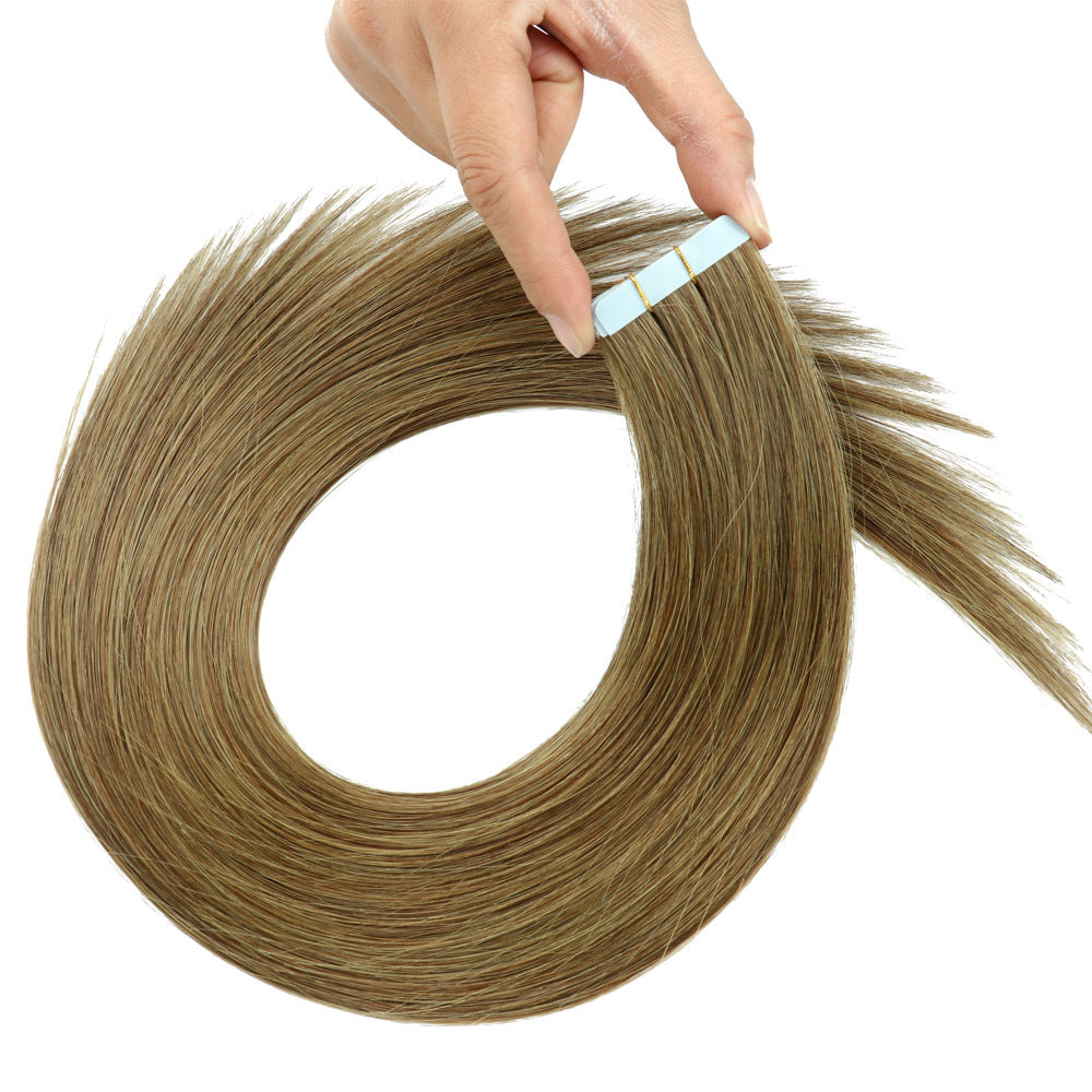 Double-Sided Hair Extension Pieces for Wigs - PU Hair, Straight, 16-24 Inch