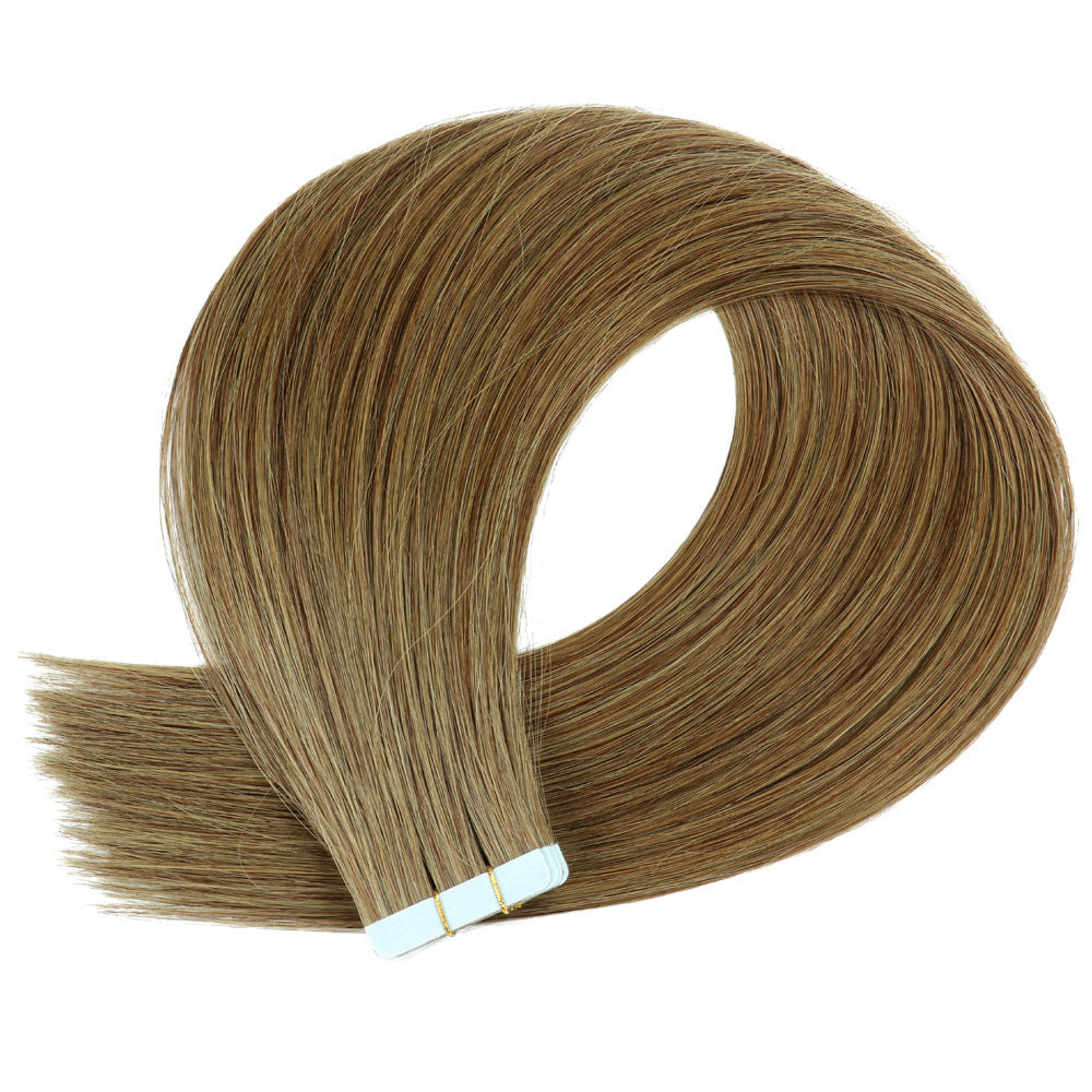 Double-Sided Hair Extension Pieces for Wigs - PU Hair, Straight, 16-24 Inch