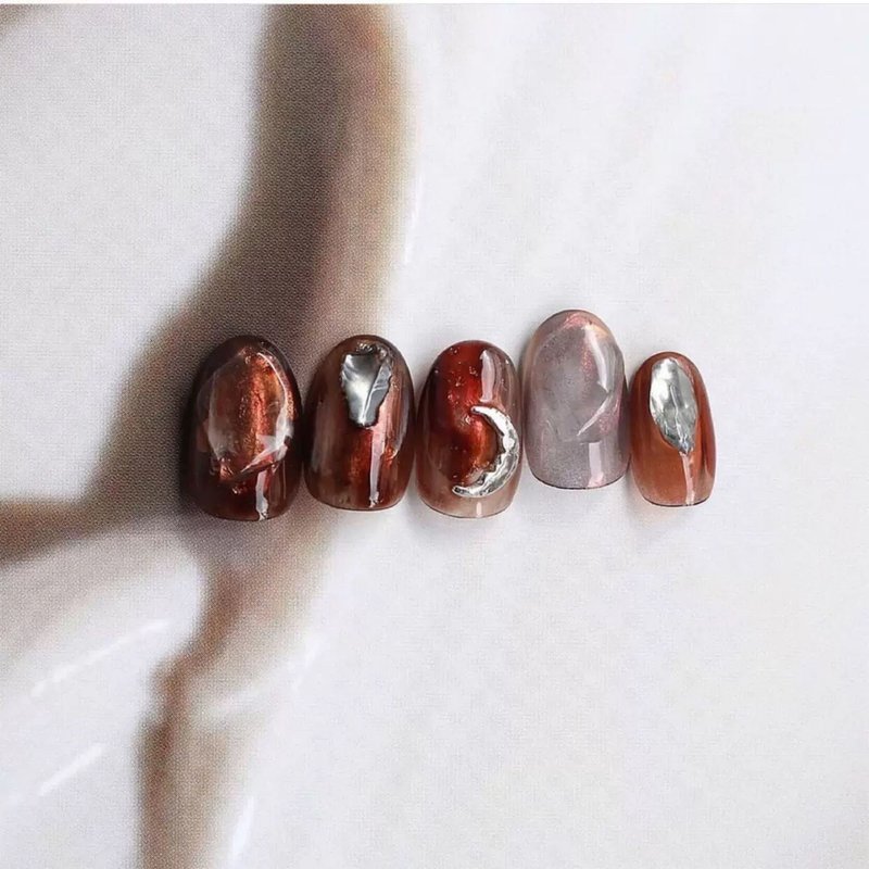 Nail Art Sequins Jewelry - 100PCS Moon Charms