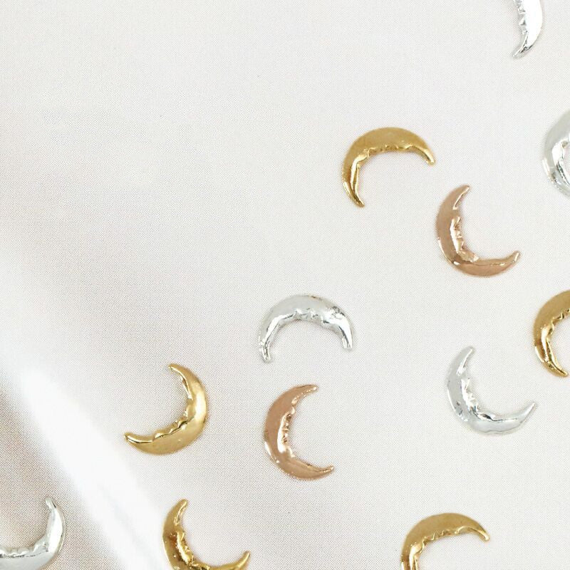 Nail Art Sequins Jewelry - 100PCS Moon Charms